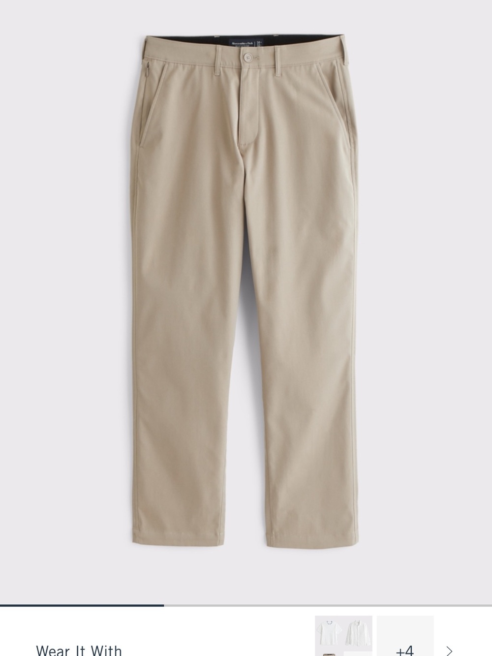Abercrombie & Fitch The Go To Athletic Khakis